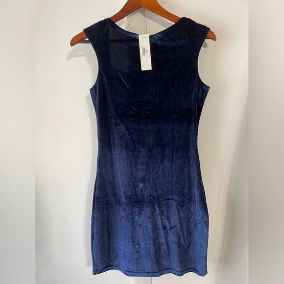 NWT DOCELLE Pencil dress, mini dress women blue, ELASTICIZED Size XL - Picture 13 of 15